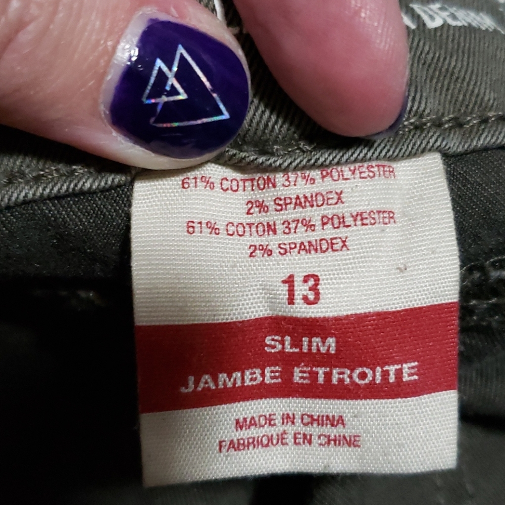 Olive denim leggings - Picture 5 of 5